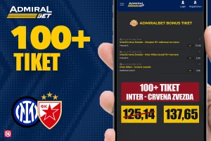 AdmiralBet 100+ tiket - Odbrane, korneri i penal za kvotu 137,65